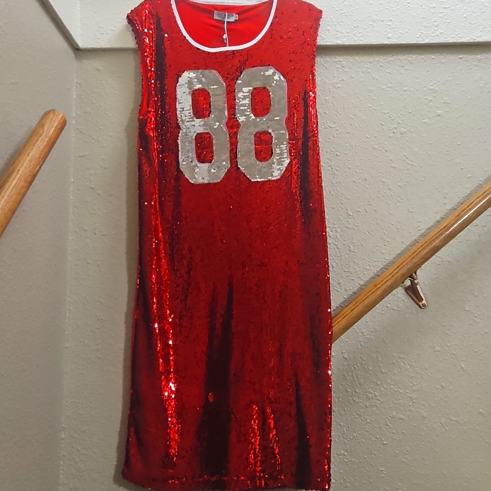 Dazzling sequined dress